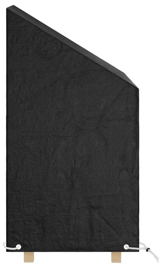 vidaXL Καλύμματα Καρέκλας με 8 Κρίκους 2 τεμ. 65x65x80/120 εκ Πολυαιθ.