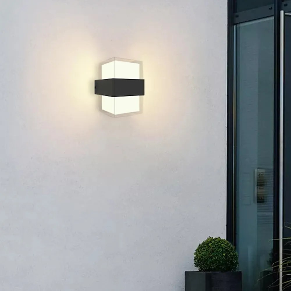 Απλίκα Τοίχου Louise LED 8W 3000K Outdoor Wall Lamp Anthracite D:10,5cmx13,3cm (80203341) - 80203341