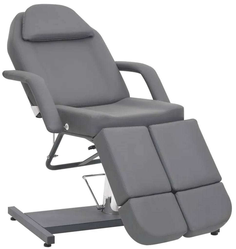 vidaXL Καρέκλα Αισθητικής Γκρι 180 x 62 x 78 εκ. από Συνθετικό Δέρμα