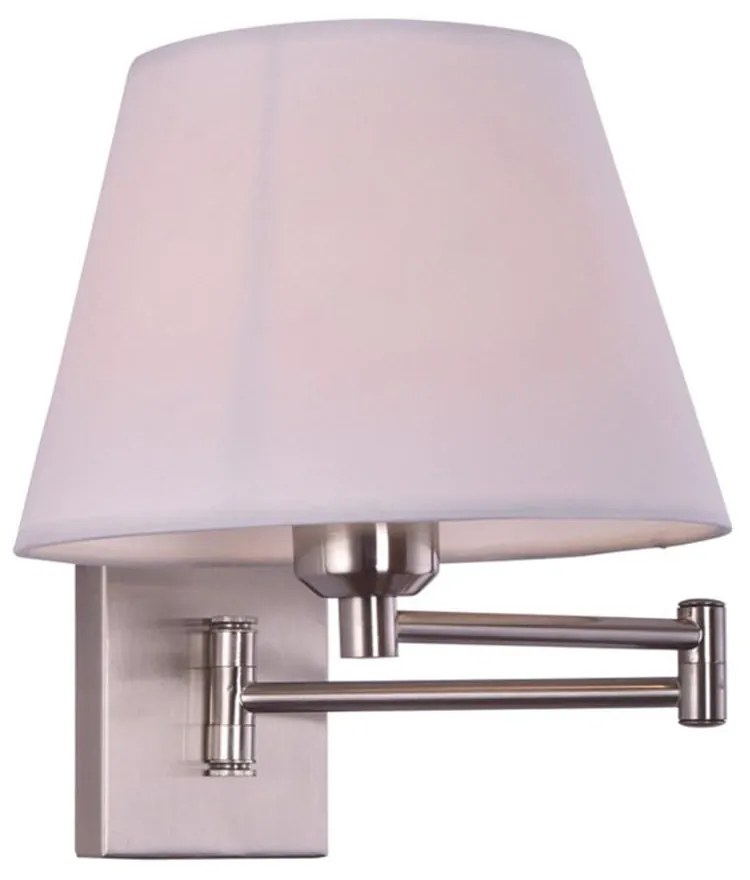 Φωτιστικό Τοίχου - Απλίκα 77-3560 SE 121-1AN Dennis Chrome Mat Homelighting Ύφασμα