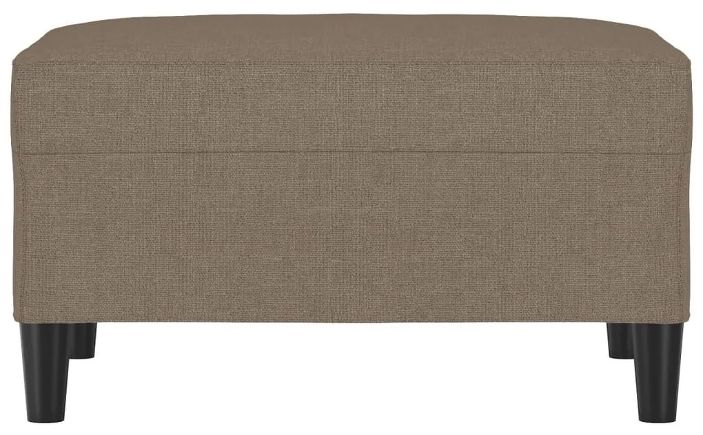 Υποπόδιο Taupe 70 x 55 x 41 εκ. Υφασμάτινο - Μπεζ-Γκρι