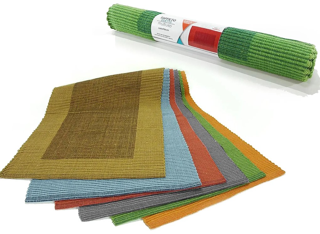 Χαλί Κουζίνας 100% Βαμβάκι 60x120cm Σε 6 Χρώματα