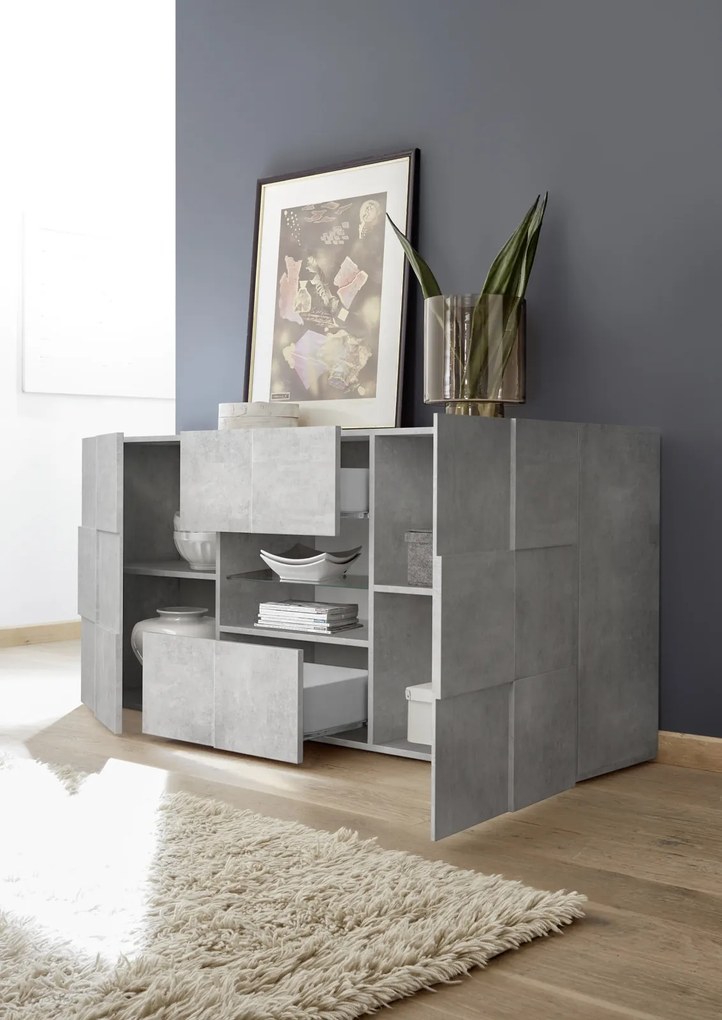 Έπιπλο Τηλεόρασης Γκρι 121x43x57