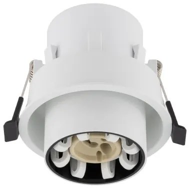 Σποτ Φωτιστικό Χωνευτό Στρογγυλό GU10 10W IP20 Mono Slide Nowodvorski 10796 Μαύρο-Λευκό