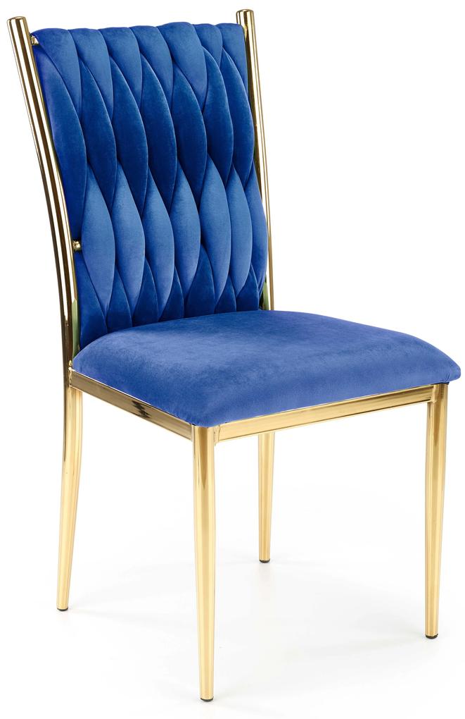 60-21196 K436 chair color: dark blue / gold DIOMMI V-CH-K/436-KR-GRANATOWY/ZŁOTY, 1 Τεμάχιο