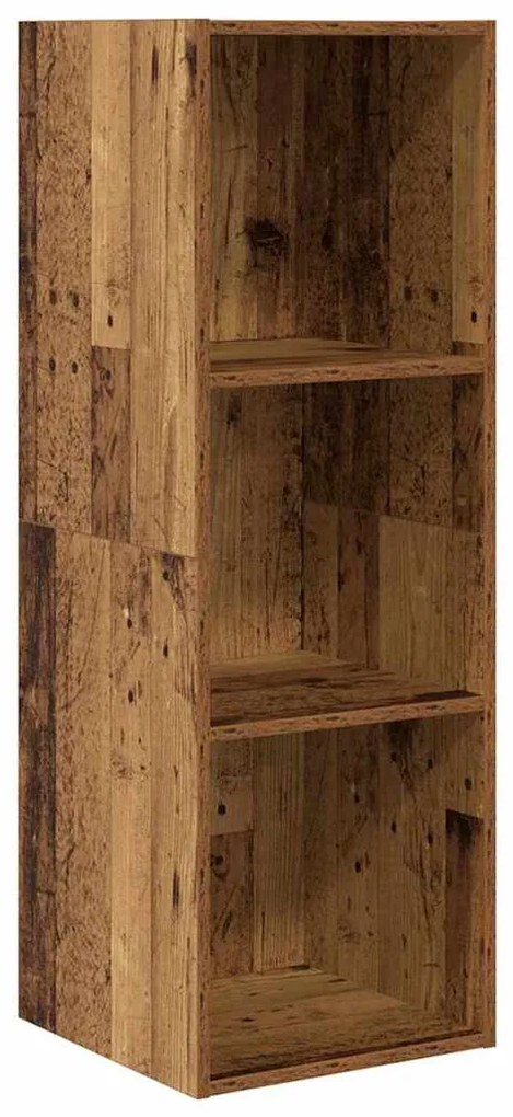 vidaXL Σετ Τηλεοπτικού Κάδου 3 pcs Παλαιό ξύλο 37 x 37 x 142.5 εκ