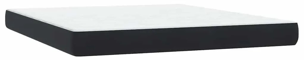 Κρεβάτι Boxspring με Στρώμα Μαύρο 180x210 εκ. Βελούδινο - Μαύρο