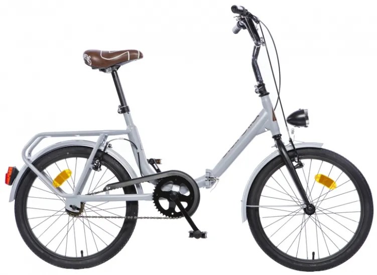 vouwfiets 20 Inch 27 cm Unisex Rim Brakes GreyAurelia