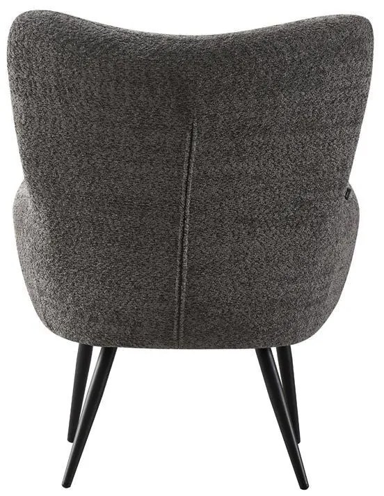 Πολυθρόνα C-06 Fylliana με Μεταλλικά Πόδια και Γκρί Ύφασμα 80x75x97 εκ. 80x75x97 εκ.