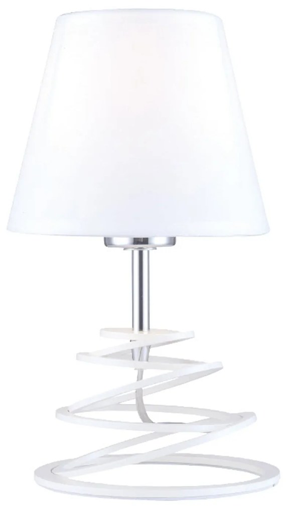 Φωτιστικό Επιτραπέζιο Table &amp; Floor Luminairies OYD10134WTL1 White Metal, Fabric