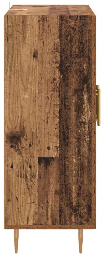 vidaXL Πλαϊνό γραφείο Παλιό Ξύλο 69,5 x 34 x 90 εκ.