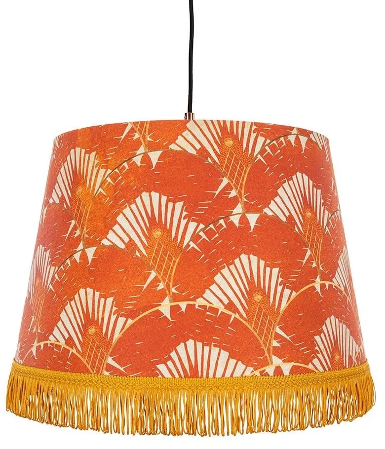 Φωτιστικό Οροφής Ravenala Orange CL50309 35X45X30Cm MindTheGap Metal, Fabric