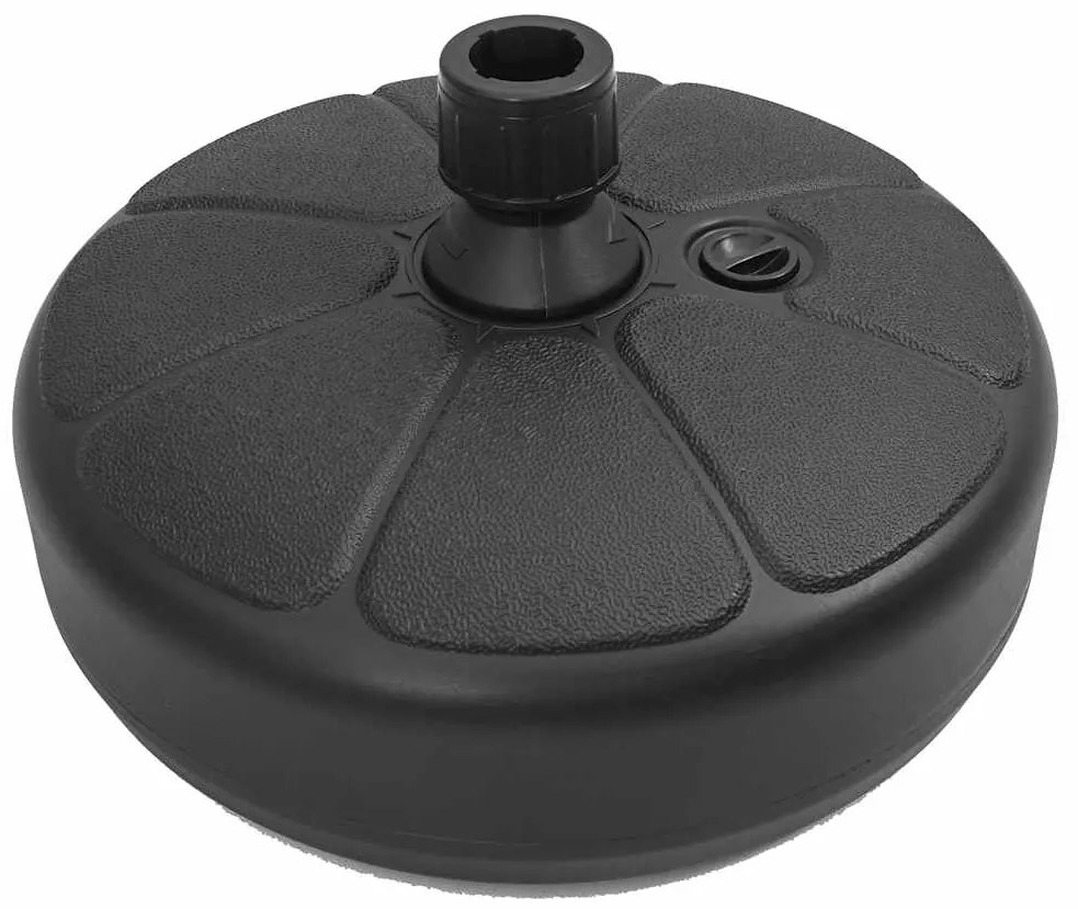 vidaXL Βάση Ομπρέλας Μαύρη 15 Λίτρα για Άμμο / Νερό