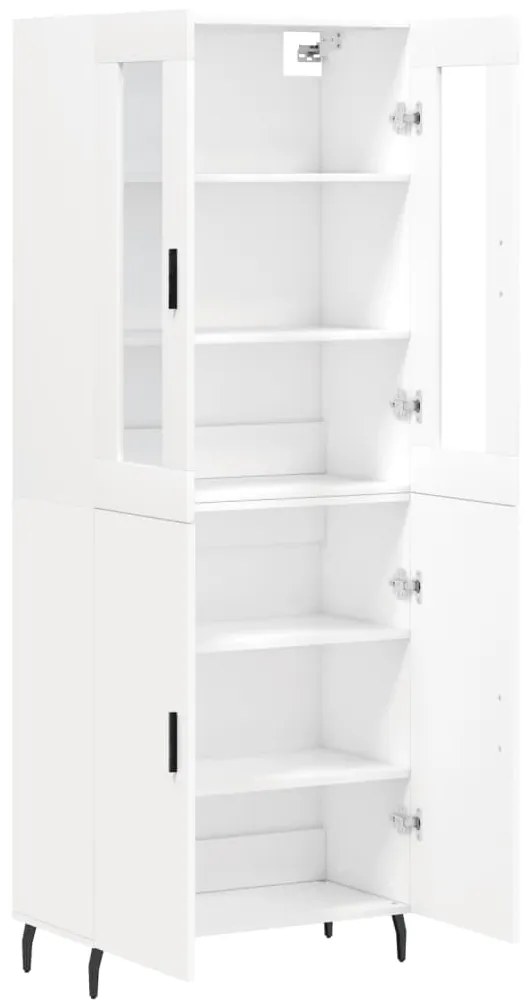 vidaXL Ντουλάπι Λευκό 69,5x34x180 εκ. από Επεξεργασμένο Ξύλο
