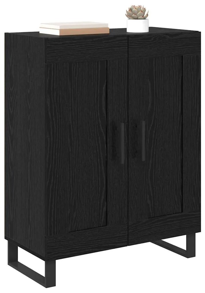 vidaXL Πλαϊνό γραφείο Μαύρη Οξυά 69,5 x 34 x 90 εκ.