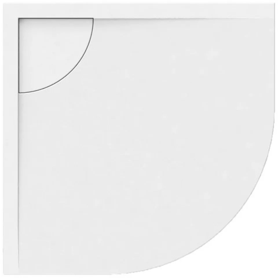 Ντουζιέρα Ημικυκλική Element ELEMENT-1 80x80x5,5cm White Karag 80 x80 Acrylic