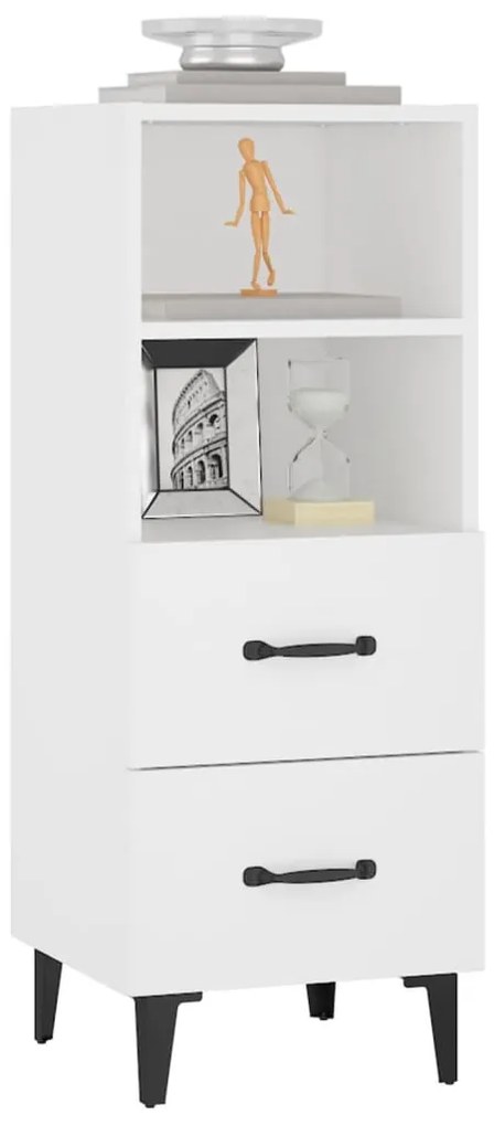 vidaXL Ντουλάπι Λευκό 34,5 x 34 x 90 εκ. από Επεξεργασμένο Ξύλο
