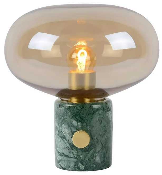 Φωτιστικό Επιτραπέζιο Lucide 03520-01-62 CHARLIZE Μελί (Amber)|Πράσινο (Green)