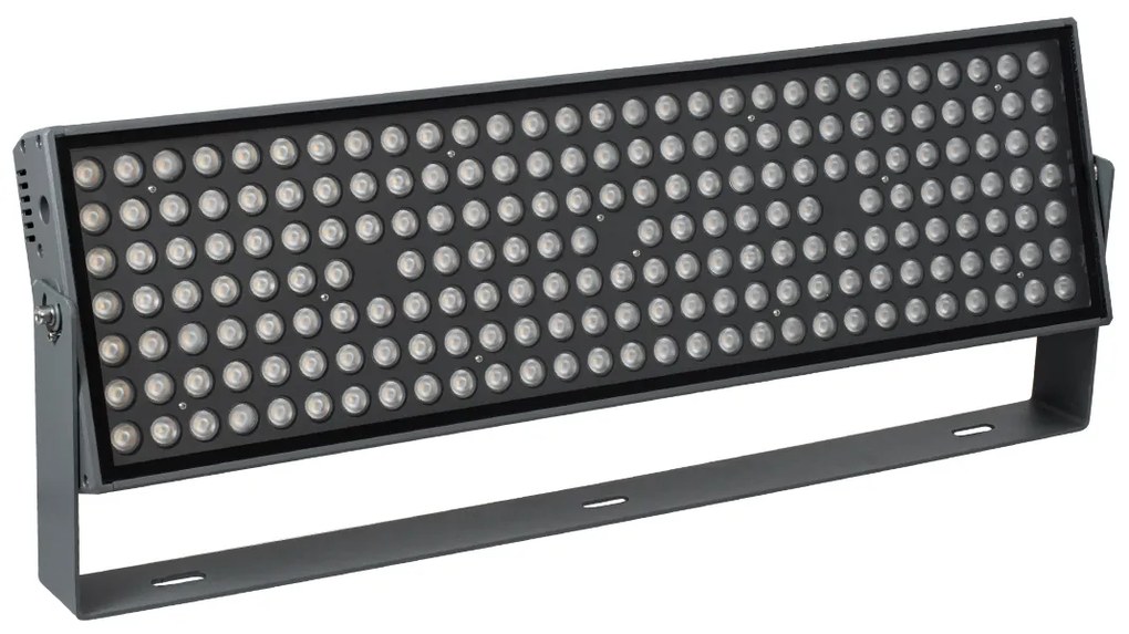 GloboStar FLOOD-ZANA 90560 Προβολέας Wall Washer για Φωτισμό Κτιρίων LED 200W 18000lm 30° DC 24V Αδιάβροχο IP65 Μ70 x Π29 x Υ10cm Θερμό Λευκό 2700K - Γκρι Ανθρακί - 3 Years Warranty - 90560