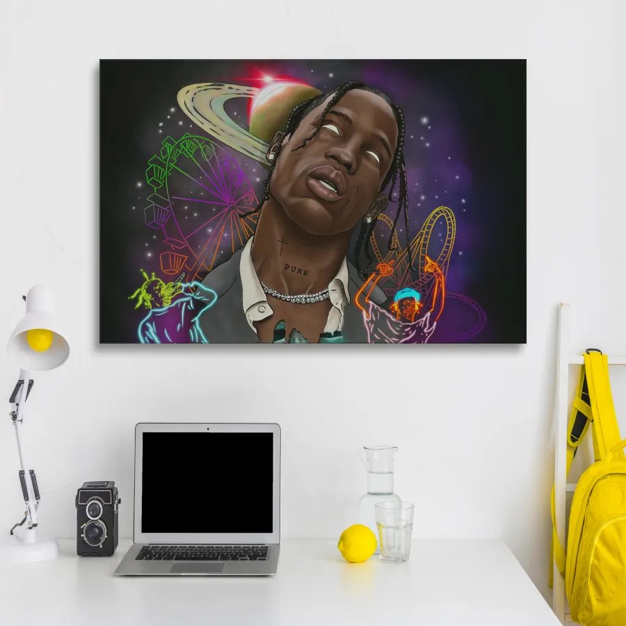 Πίνακας σε Καμβά Travis Scott KNV1709 30cm x 40cm