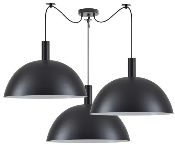 Κρεμαστό Φωτιστικό Οροφής 3xE27 Μαύρο Adept Tube 77-8503 Homelighting-77-8503-Μαύρο 77-8503