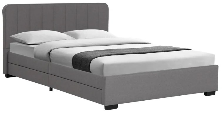 Intrahome Κρεβάτι Veloty Intrahome ύφασμα ανθρακί με συρτάρια 150x200εκ | SKU: INTRAPA-345111125