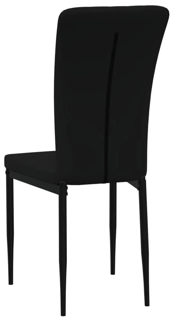 vidaXL Καρέκλες Τραπεζαρίας 2 τεμ. Μαύρες Βελούδινες