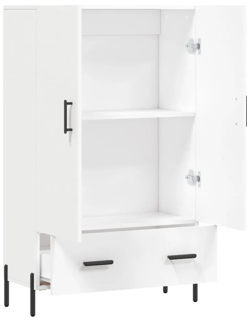 vidaXL Ντουλάπα Λευκή 69,5 x 31 x 115 εκ. από Επεξεργασμένο Ξύλο