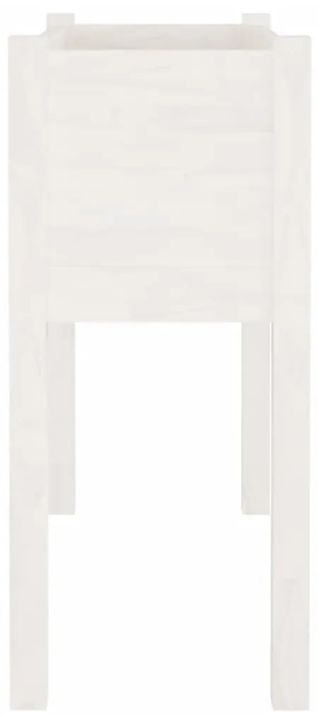 vidaXL Ζαρντινιέρα Λευκή 70 x 31 x 70 εκ από Μασίφ Ξύλο Πεύκου
