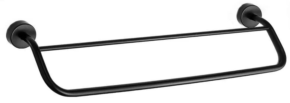 Κρεμάστρα Πετσέτας Διπλή Moderno 226255 60cm Black Mat Karag Stainless Steel