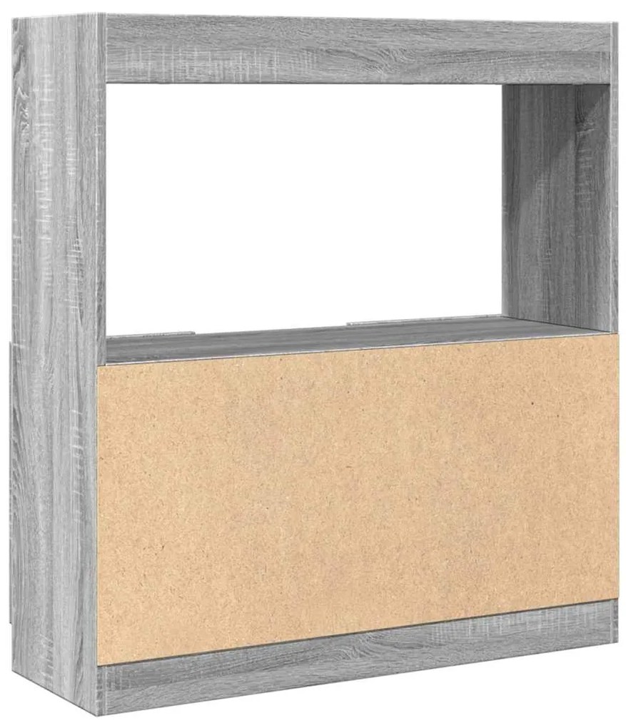 vidaXL Ντουλάπι Γκρι Sonoma 92x33x100 εκ. από Επεξεργασμένο Ξύλο
