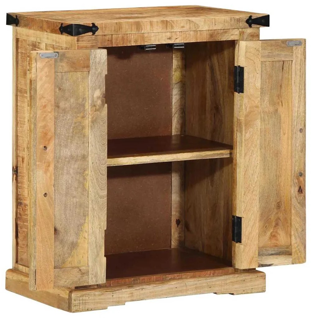 vidaXL Μπουφές 55x35x70 cm Μασίφ Ξύλο Ακατέργαστο Μάνγκο