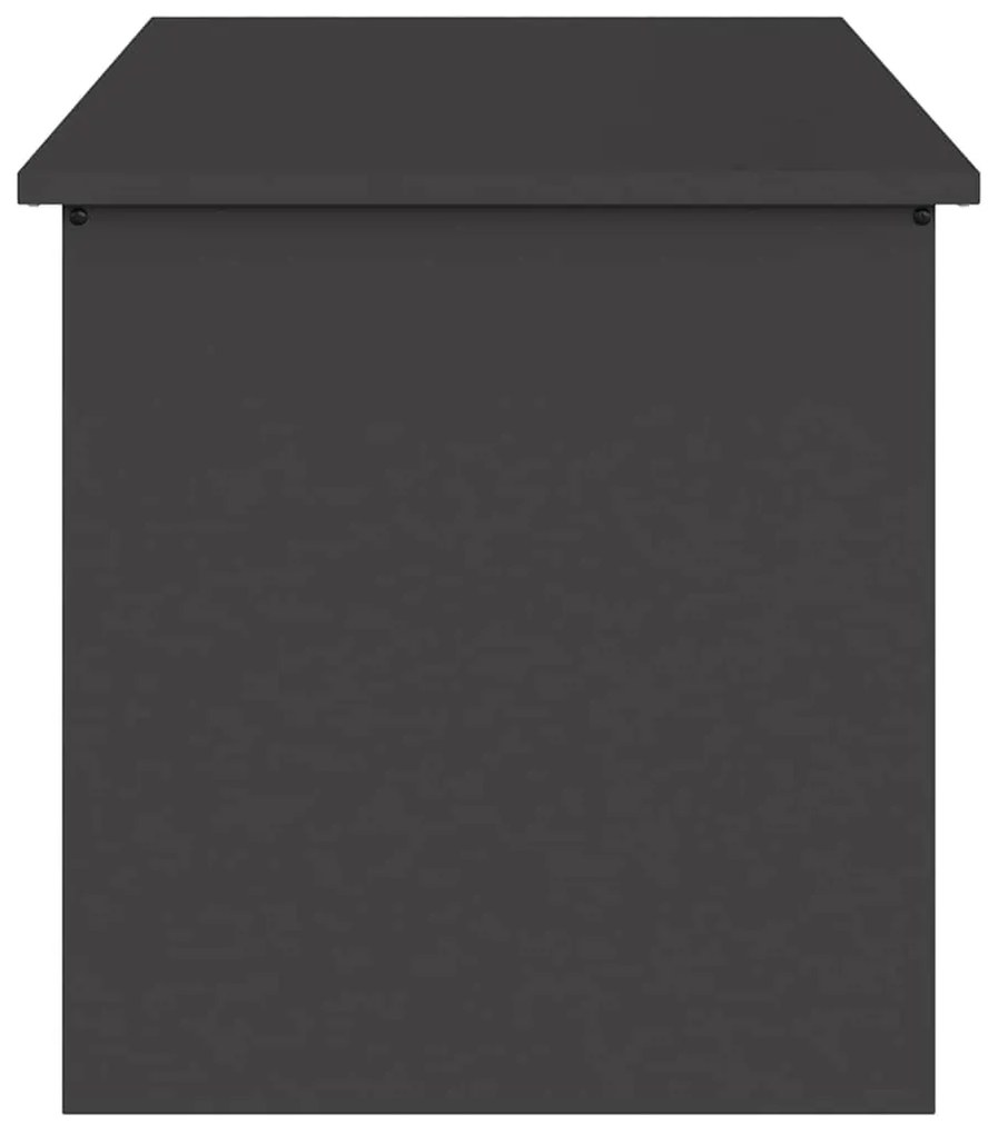 vidaXL Κουτί αποθήκευσης εξωτερικών χώρων Μαύρο 100 x 50,5 x 50 εκ.