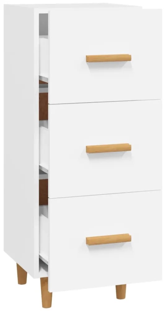 vidaXL Ντουλάπι Λευκό 34,5 x 34 x 90 εκ. από Επεξεργασμένο Ξύλο