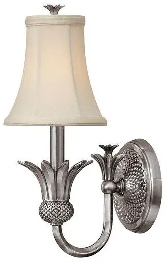 Απλίκα Φωτιστικό Τοίχου 1xE14 Plantation Elstead Lighting HK-PLANT1-PL Νίκελ Ματ