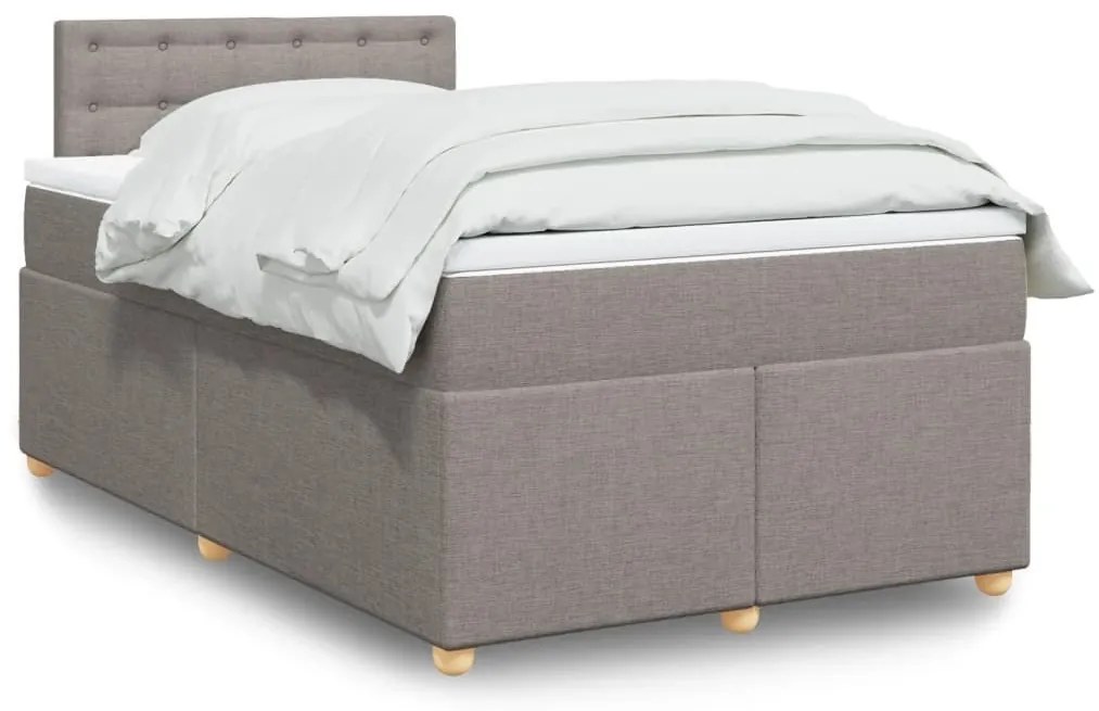 ΚΡΕΒΑΤΙ BOXSPRING ΜΕ ΣΤΡΩΜΑ TAUPE 120X200 ΕΚ. ΥΦΑΣΜΑΤΙΝΟ 3286665