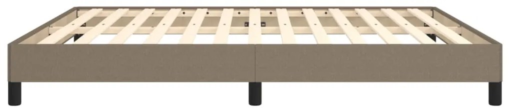 vidaXL Σκελετός Κρεβατιού Χωρίς Στρώμα Taupe 180x200 εκ. Υφασμάτινο