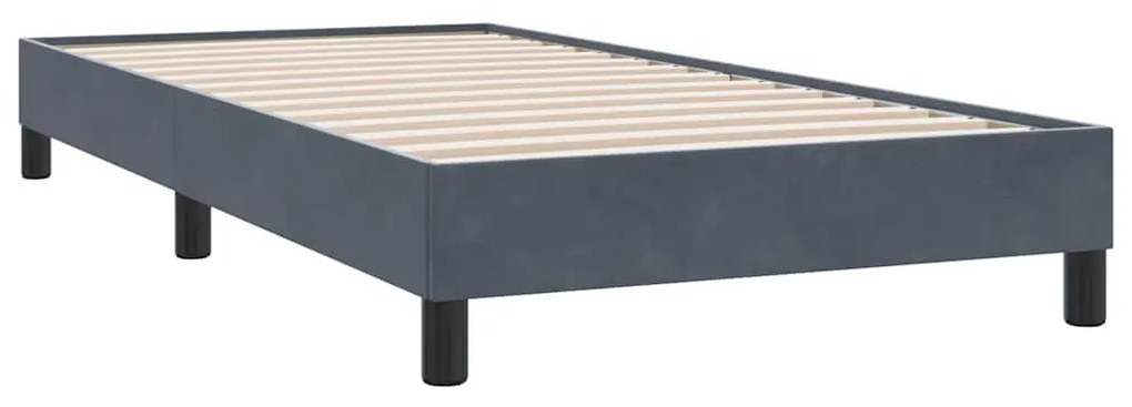 ΚΡΕΒΑΤΙ BOXSPRING ΜΕ ΣΤΡΩΜΑ ΣΚΟΥΡΟ ΓΚΡΙ 90X210 ΕΚ. ΒΕΛΟΥΔΙΝΟ 3316384