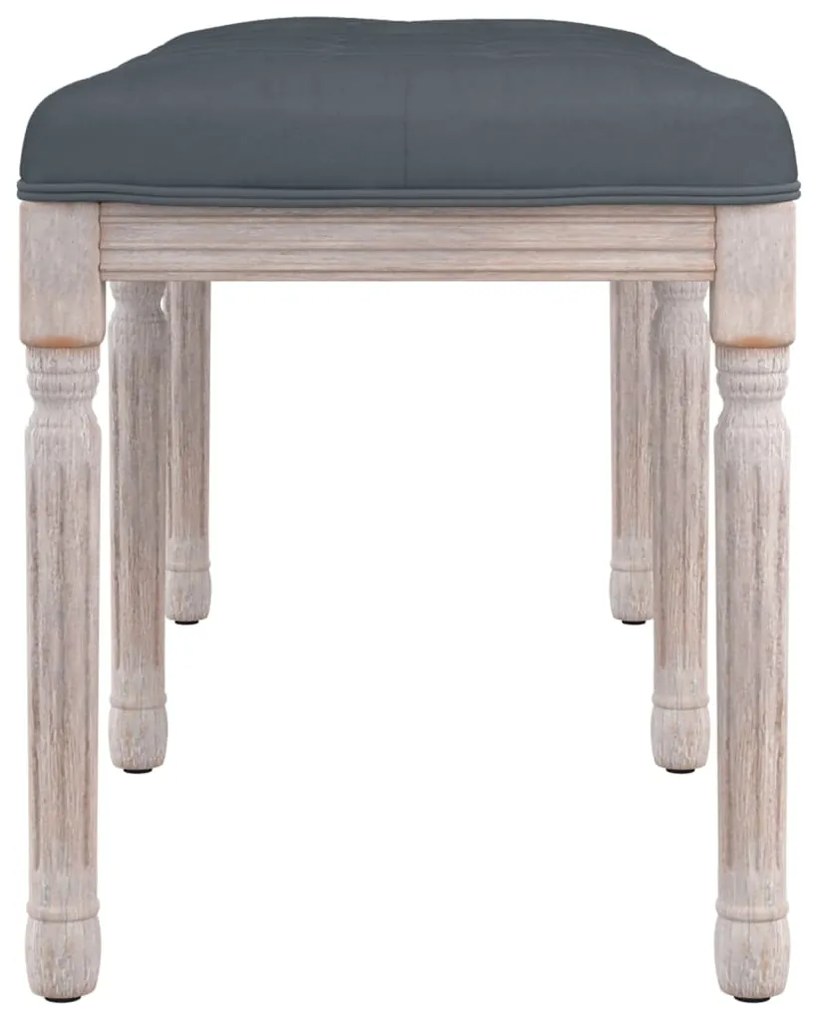 vidaXL Πάγκος Σκούρο Γκρι 110x40x49 εκ. Βελούδινος