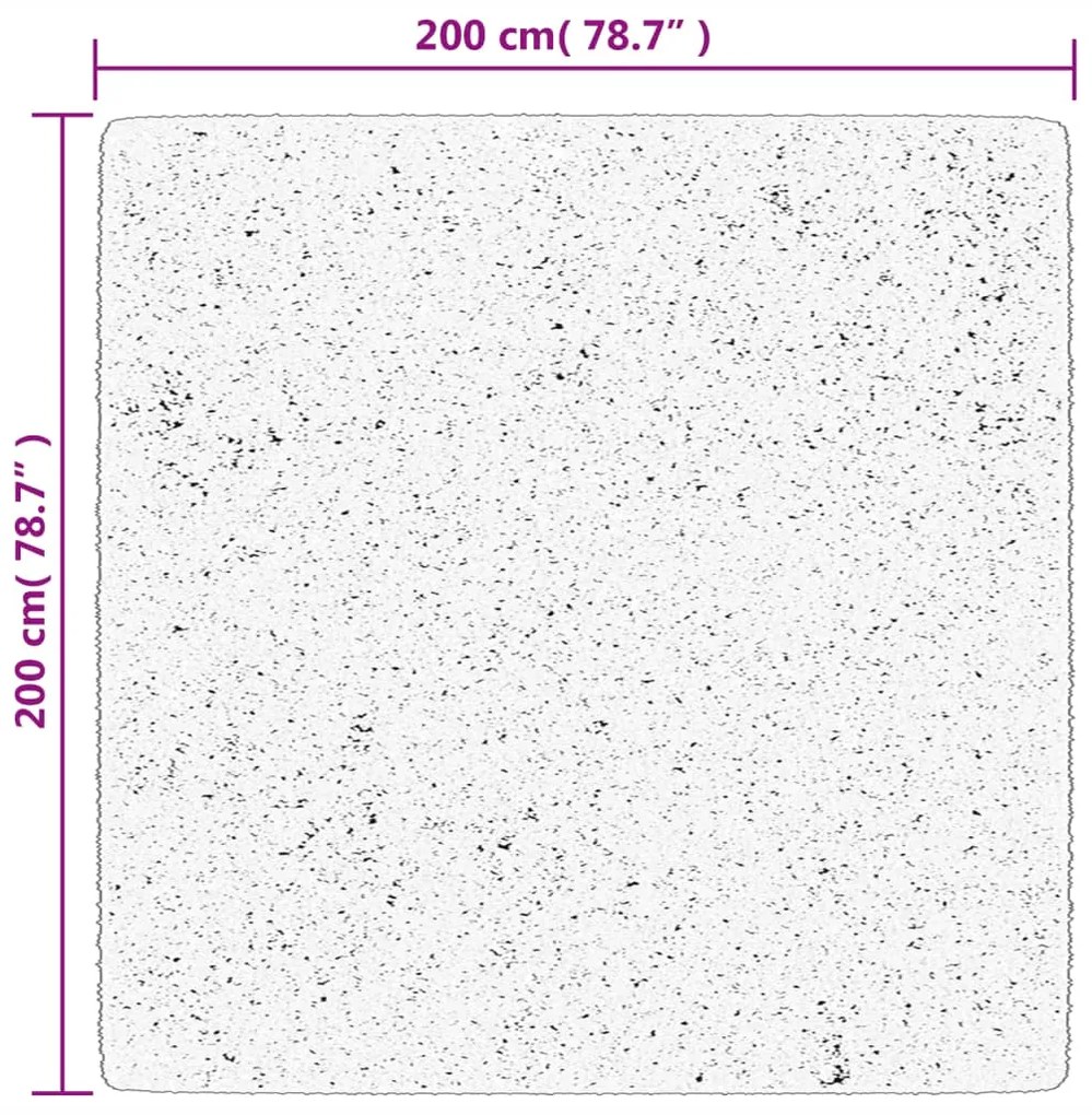 Χαλί HUARTE με Κοντό Πέλος Μαλακό/ Πλενόμενο 200x200 εκ. - Πράσινο