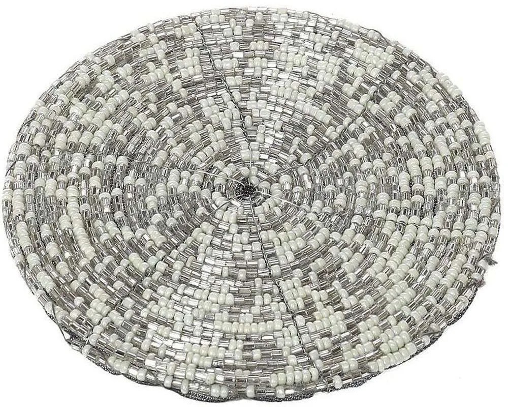 Σουβέρ YRA221K6 Φ10cm Silver Espiel Glass, Polyester