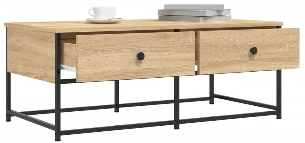 vidaXL Τραπεζάκι Σαλονιού Sonoma Δρυς 100x51x40 εκ. Επεξεργασμένο Ξύλο