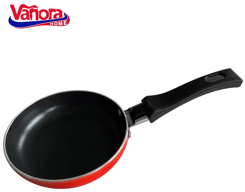 Vanora VN-SYN-12R Τηγάνι από Αλουμίνιο 12x3εκ. Κόκκινο