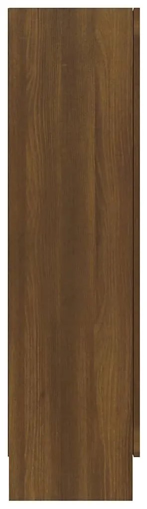 vidaXL Βιτρίνα Καφέ Δρυς 82,5 x 30,5 x 115 εκ. από Επεξεργασμένο Ξύλο