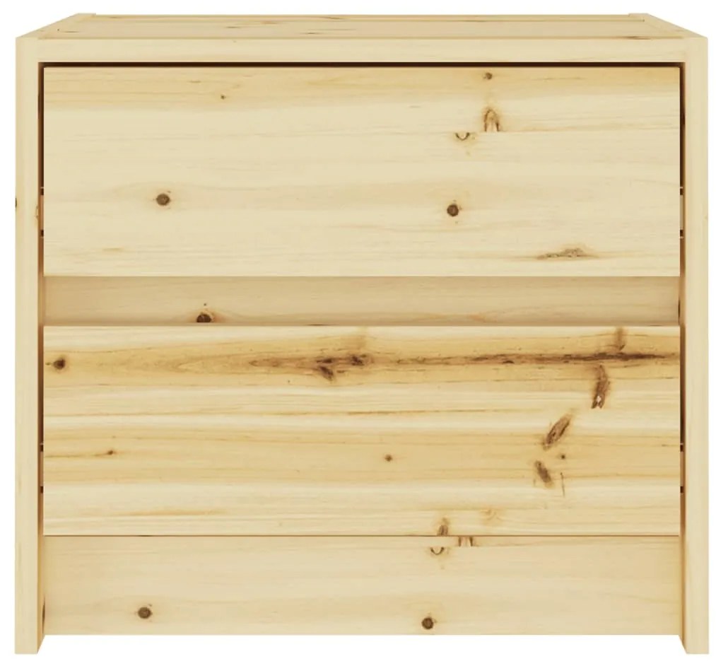 vidaXL Κομοδίνο 40 x 30,5 x 35,5 εκ. από Μασίφ Ξύλο Ελάτης