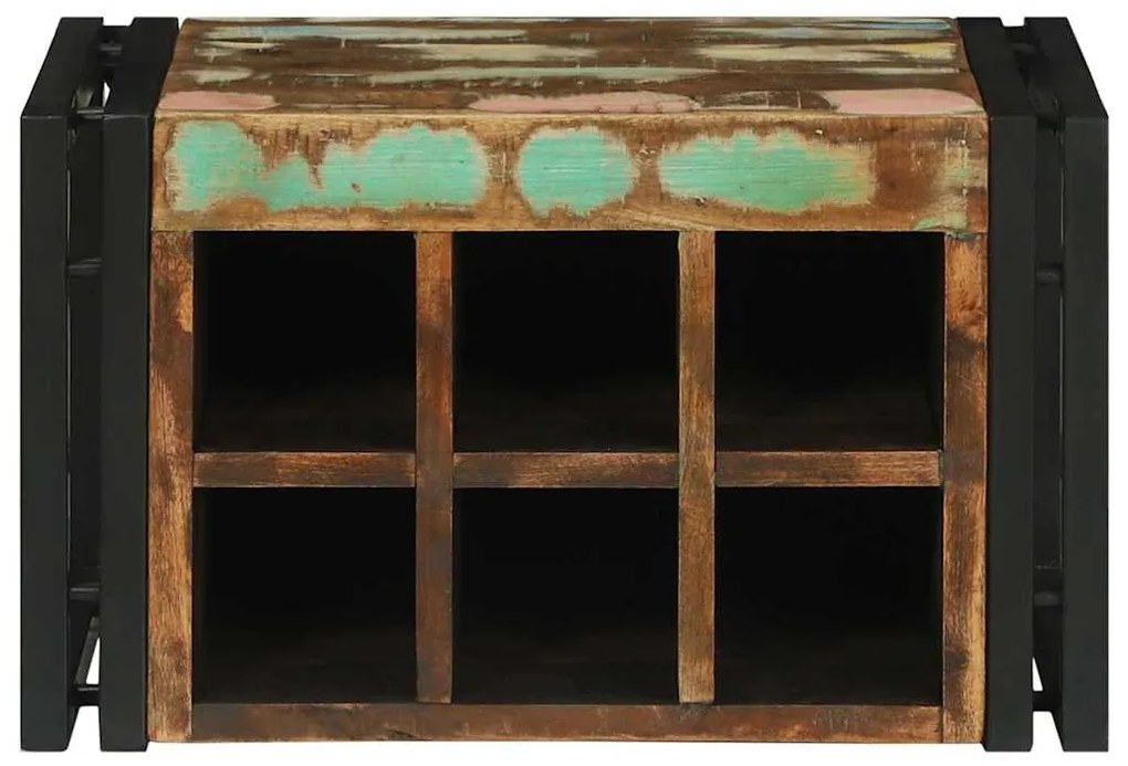 vidaXL Ράφι Κρασιού 46x35x27.5 εκ. Ανακυκλωμένο Ξύλο