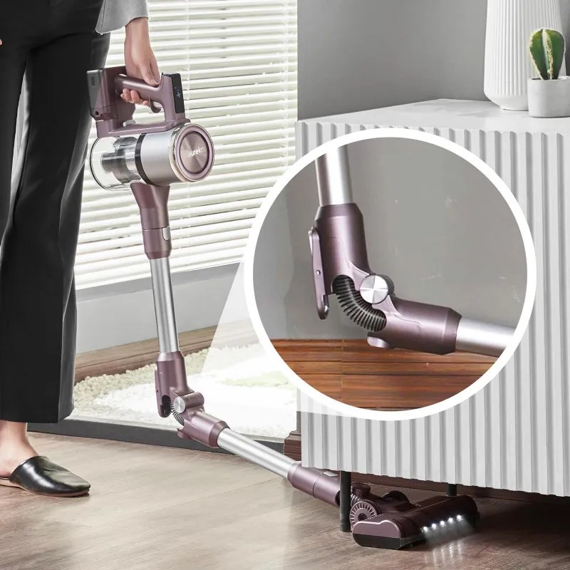 Προϊόν με ανοιχτή συσκευασία: Κάθετη ηλεκτρική σκούπα Eureka AK10 PRO, 450W, 29 kPa, 650 ml, 3 επίπεδα, 2500 mAh, Touch LED panel, HEPA, Μωβ