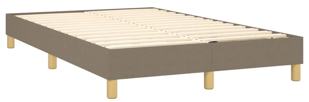 ΚΡΕΒΑΤΙ BOXSPRING ΜΕ ΣΤΡΩΜΑ &amp; LED TAUPE 120X190 ΕΚ. ΥΦΑΣΜΑΤΙΝΟ 3270078