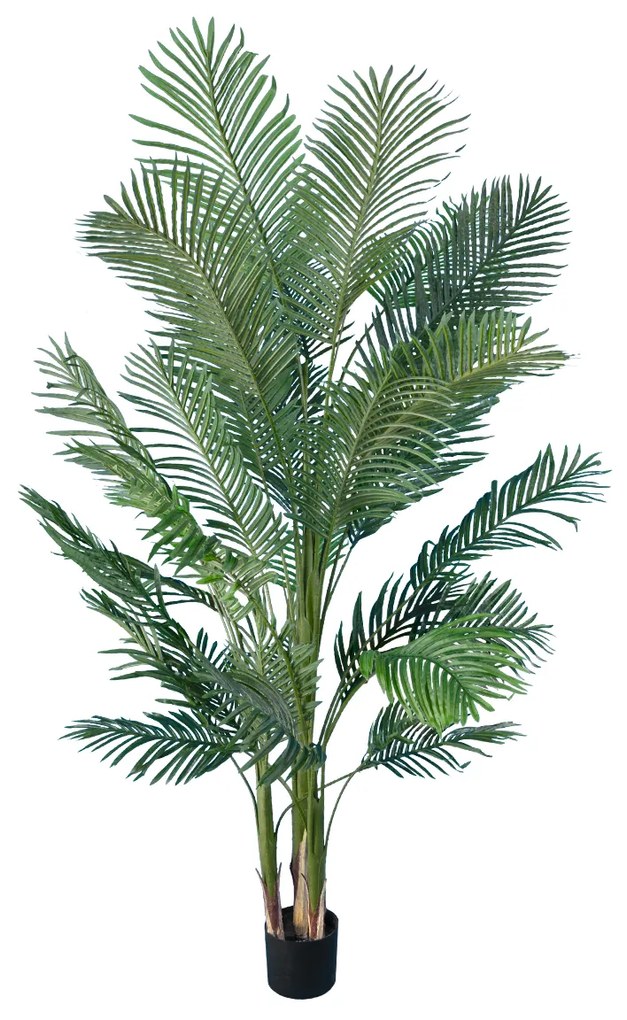 GloboStar® Artificial Garden ARECA PALM TREE 20013 Τεχνητό Διακοσμητικό Φυτό Φοινικόδεντρο Αρέκα Υ210cm