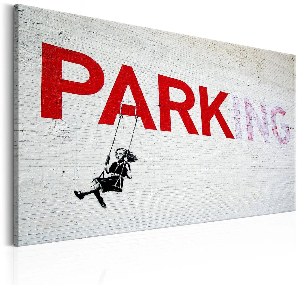 Πίνακας - Parking Girl Swing by Banksy 120x80